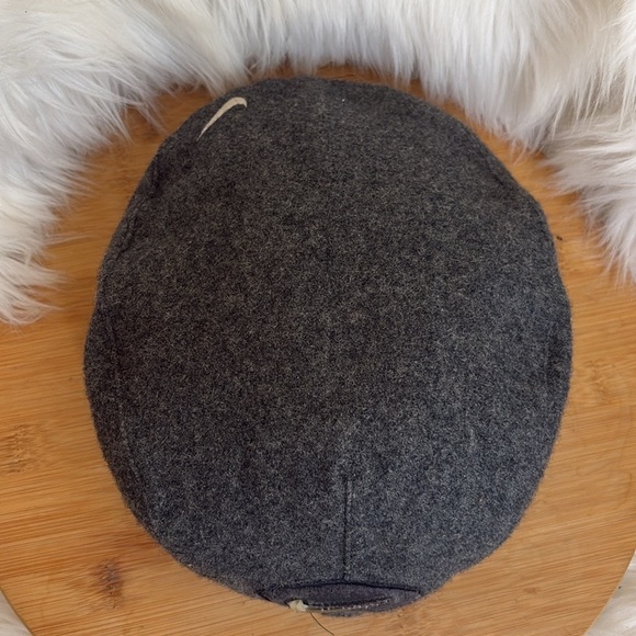 Nike | Vintage unisex Gray Wool Blend Embroidered Swoosh Pageboy Snap Golf Cap L - Picture 9 of 15